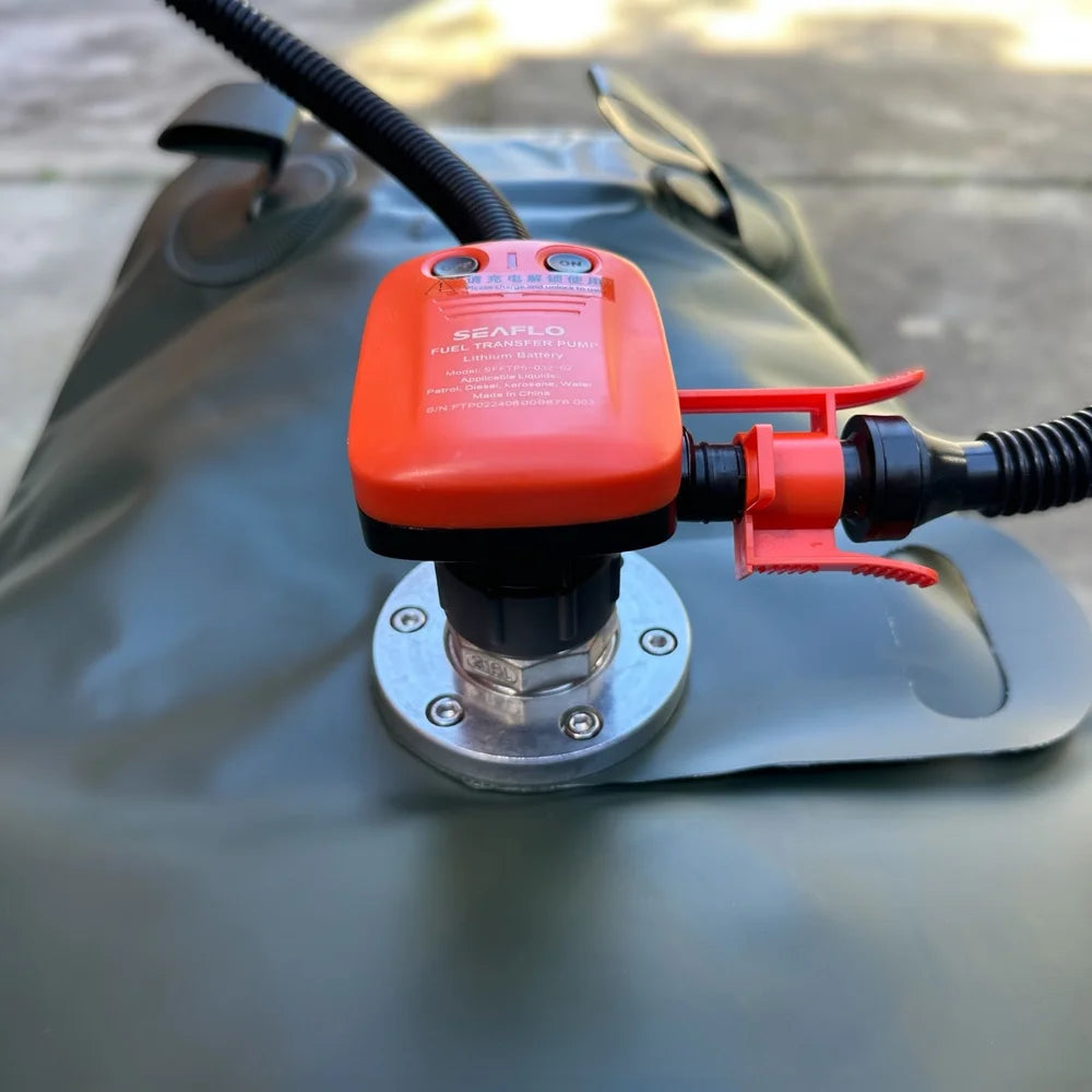 Niche Outdoors 40L Flexible Fuel Bladder and Seaflo Fuel Transfer Pump