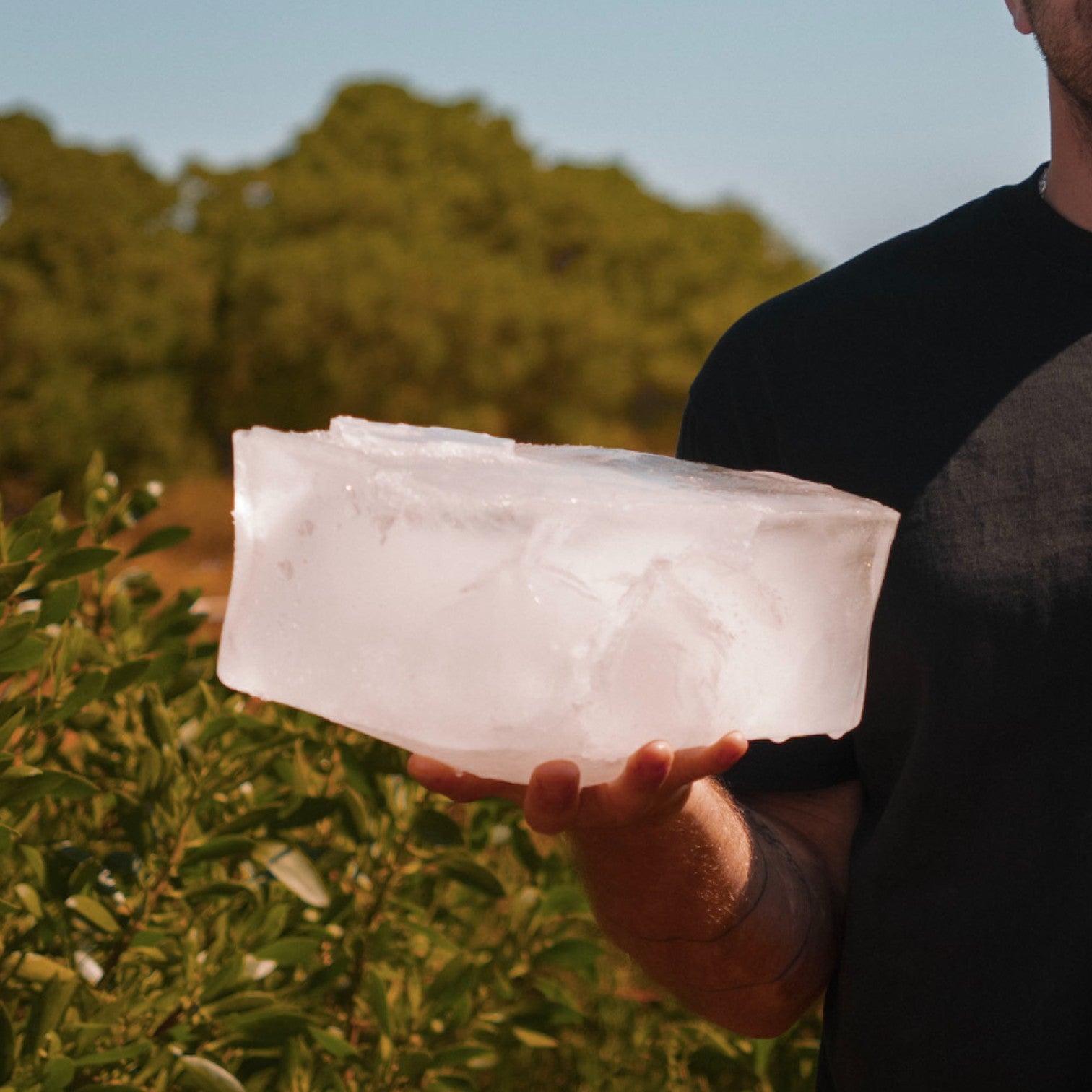 Niche Outdoors 5.5kg Ice Mould in hand