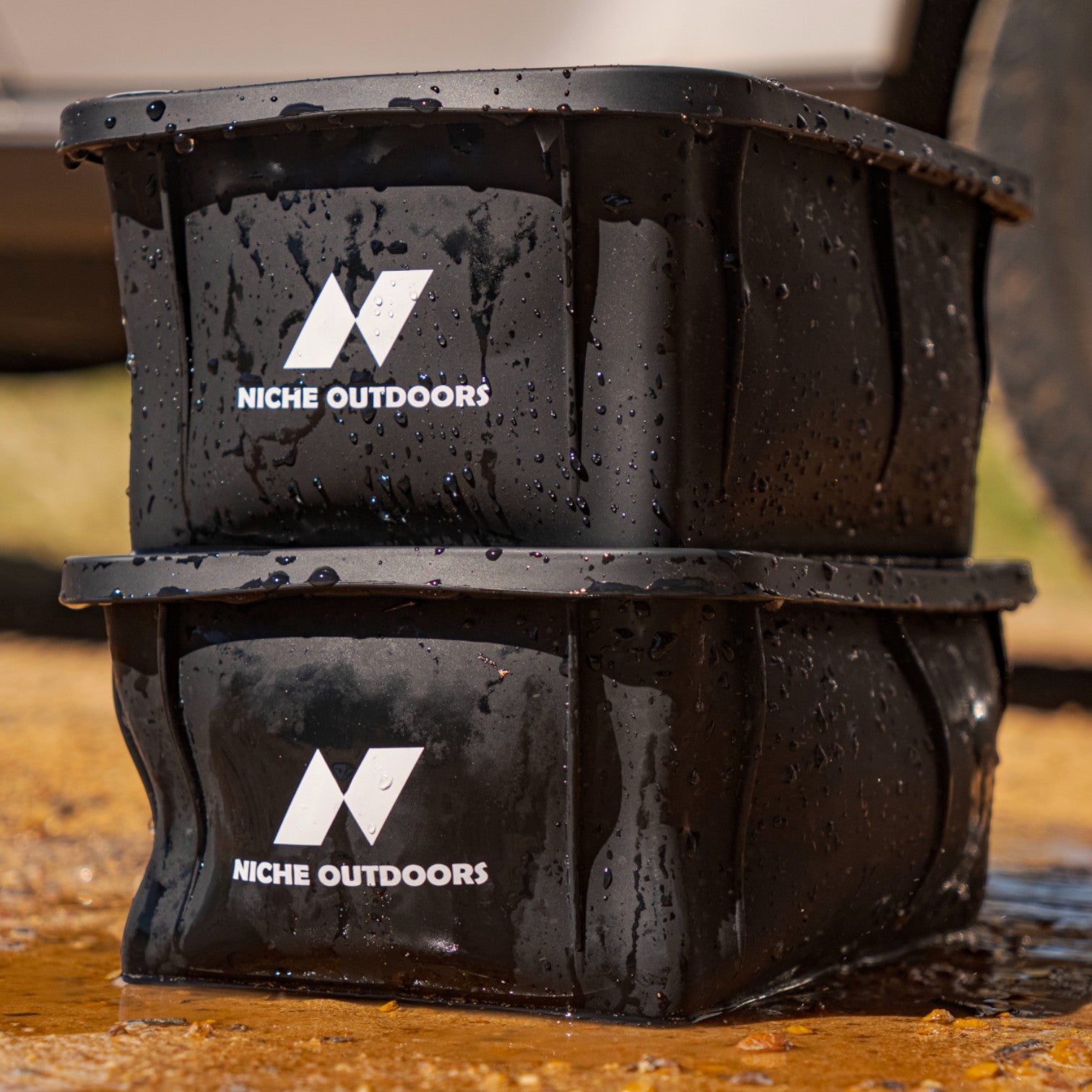 Niche Outdoors 5.5kg Ice Moulds Stacked on top of eachother