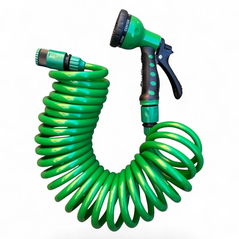 Niche Outdoors 7.5m Coil Hose & Spray Gun