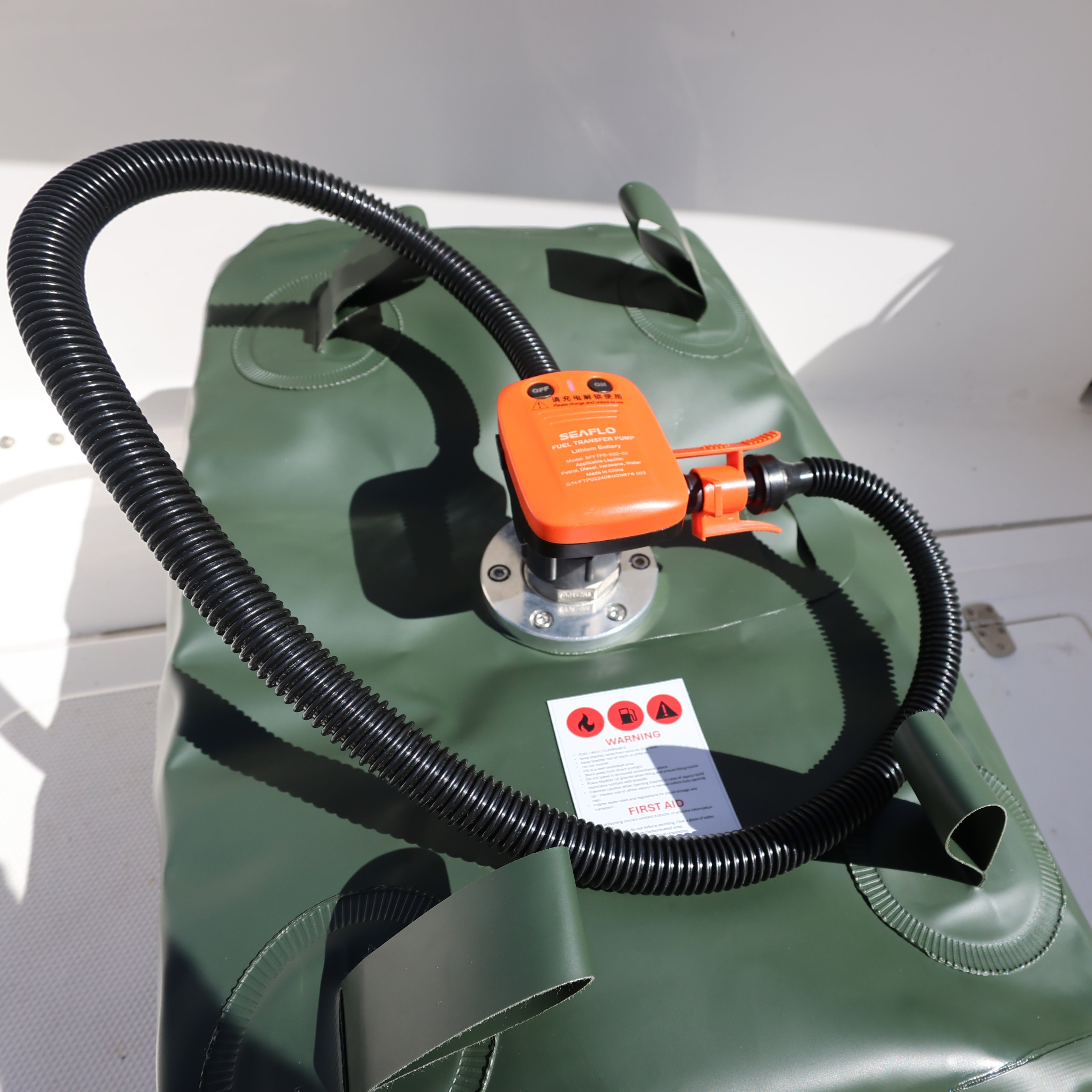 SeaFlo Lithium Battery Powered Fuel Transfer Pump