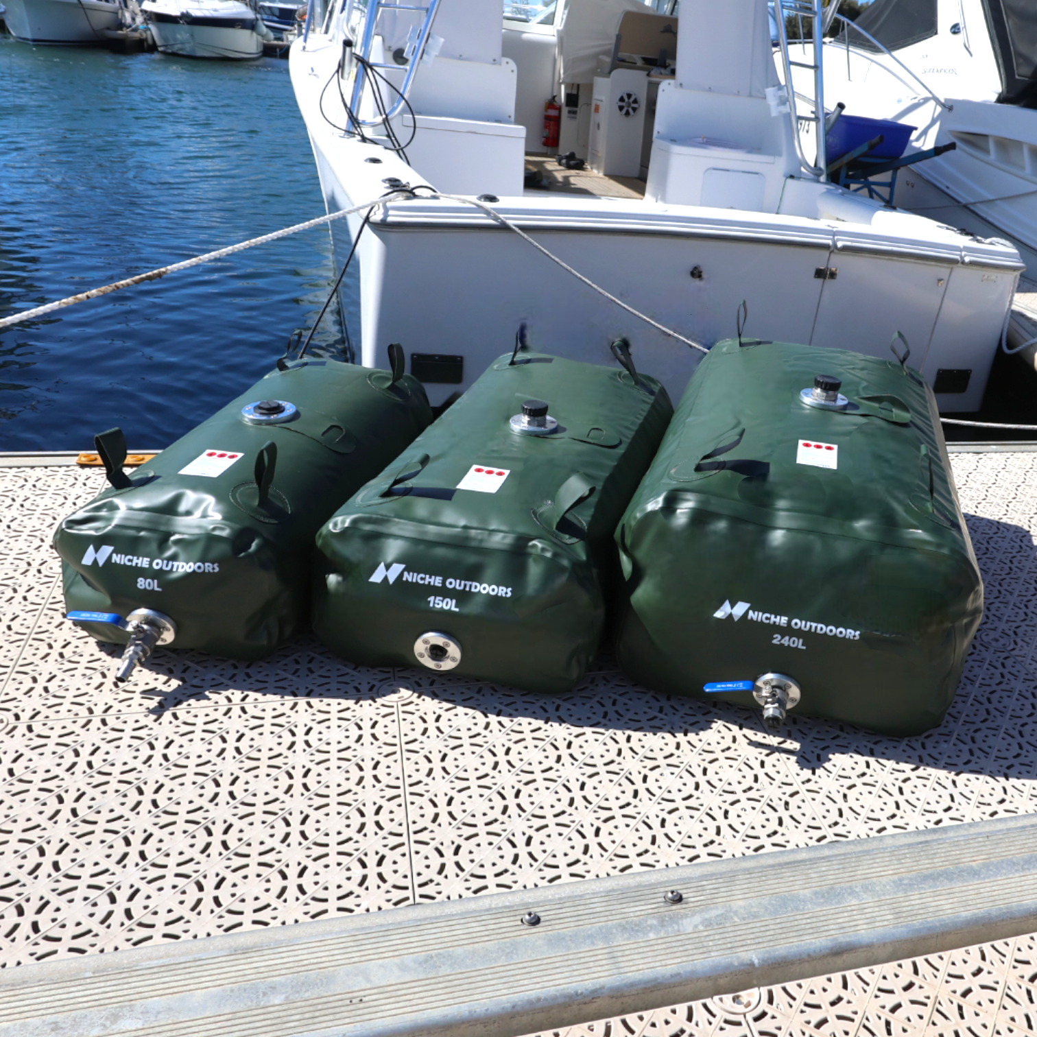 Niche Outdoors 150L Flexible Fuel Bladder - Boat Kill Tank Edition