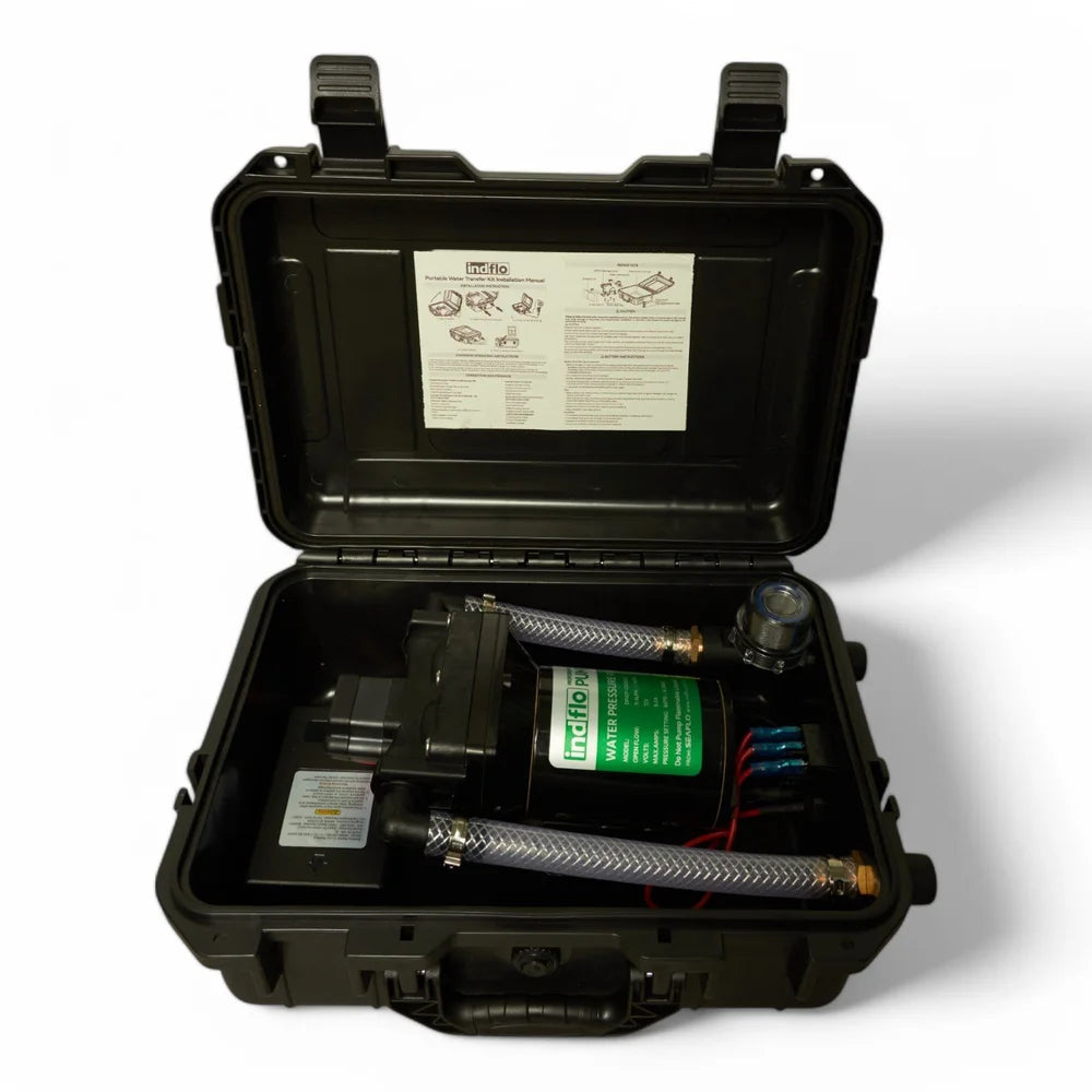 Indflo 43 Series Portable Water Transfer Kit showing inside 