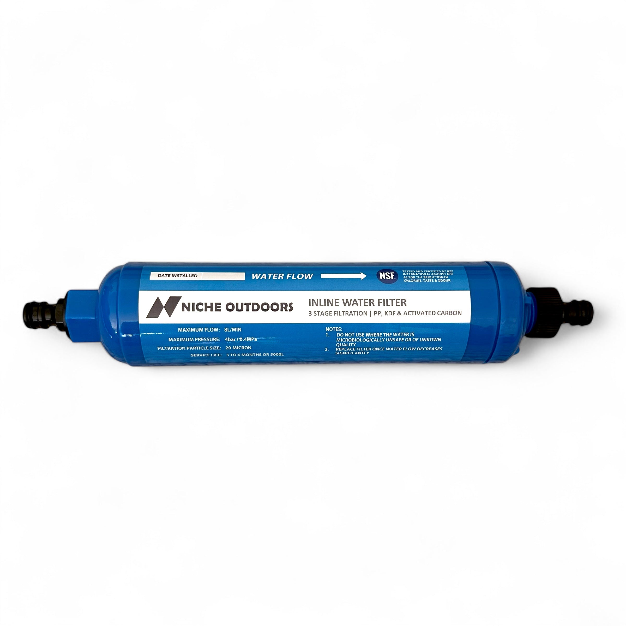 Niche Outdoors Inline Water Filter